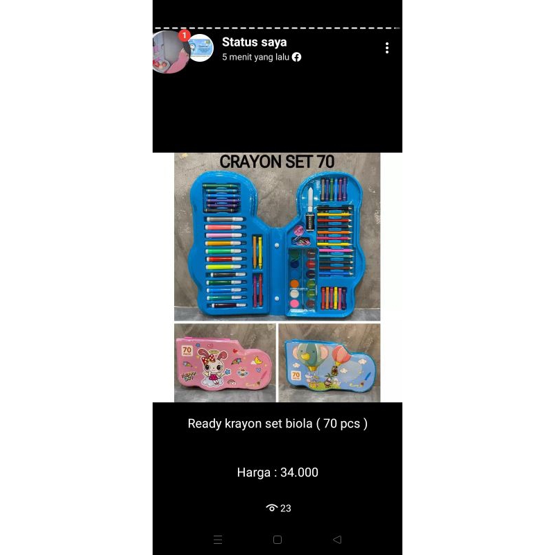 

crayon set ( 70 pcs )