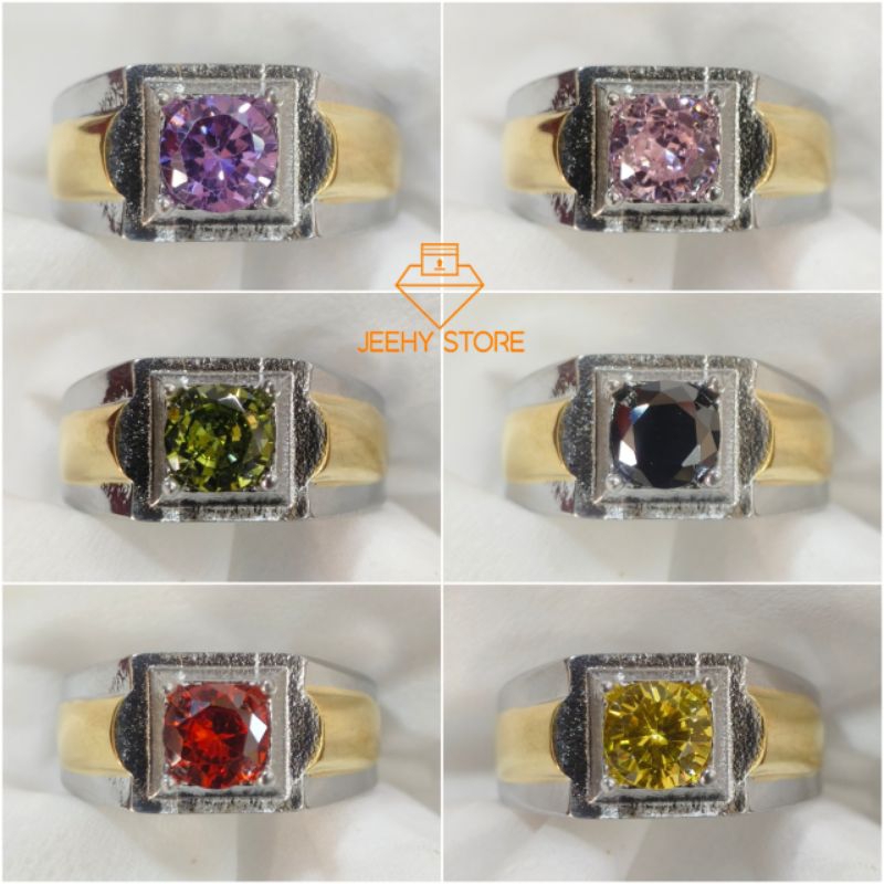 Batu Akik American Diamond ring Titanium super