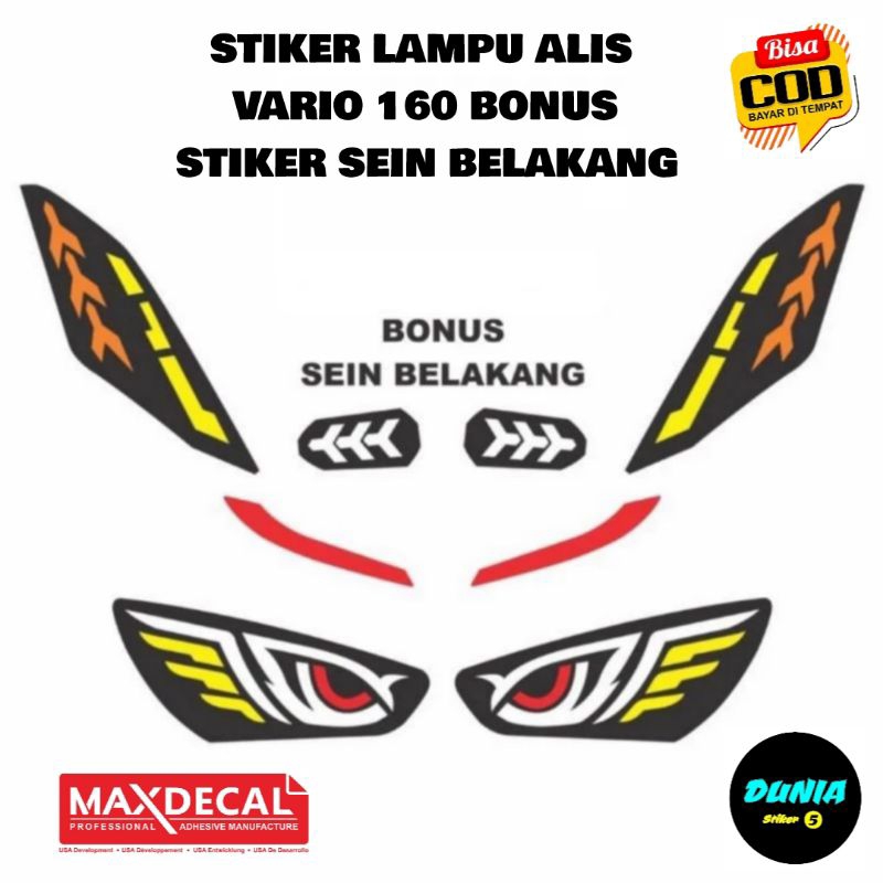 STIKER LAMPU ALIS VARIO 160