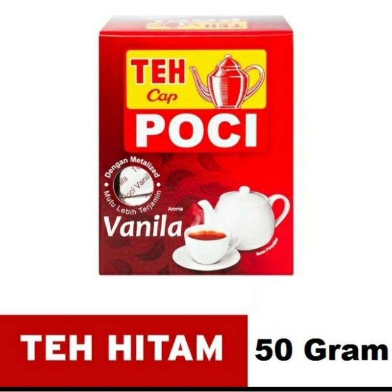 

Teh Cap Poci Rasa Vanila Bubuk 50 gr