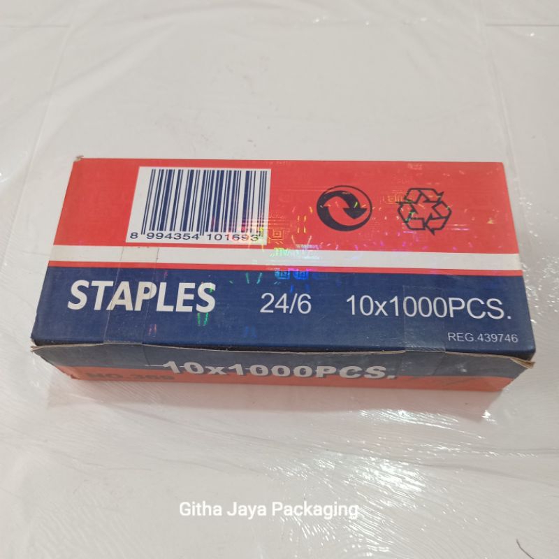 

Isi Staples Besar GREAT WALL No. 369 [1 pack / 10 pcs]