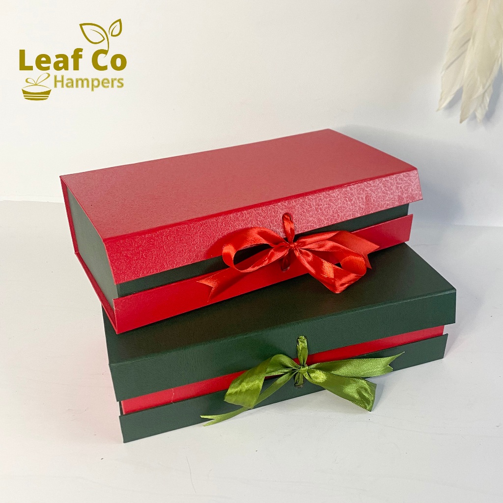 

Leaf Co - Box Hampers Pembungkus Kado Pita Mewah Kombinasi Warna Kado Hadiah Natal, Tahun Baru, Imlek dan Pernikahan