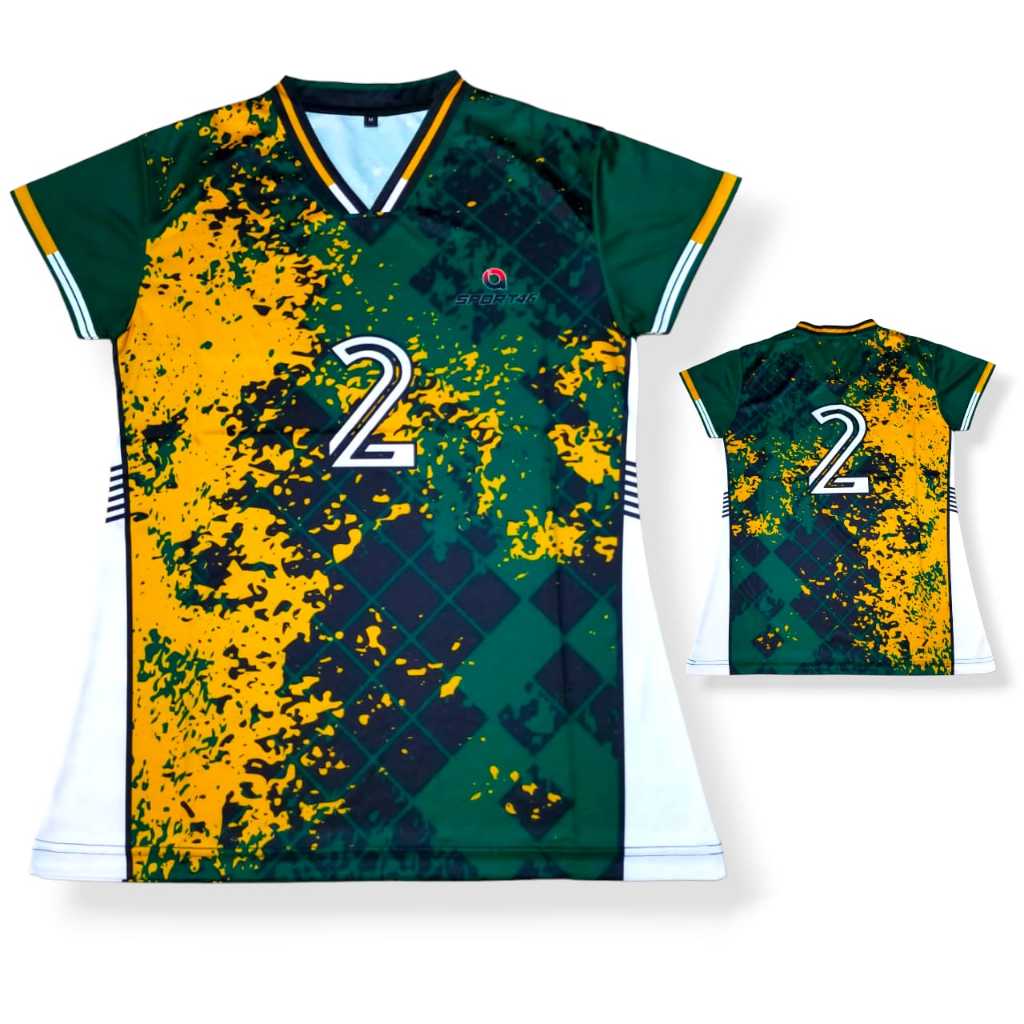 Atasan Jersey Volly Wanita Fullprinting Baju Jersey Voli Putri Fullprint