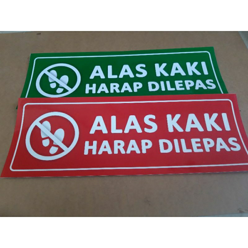 

Stiker Alas Kaki Harap DiLepas