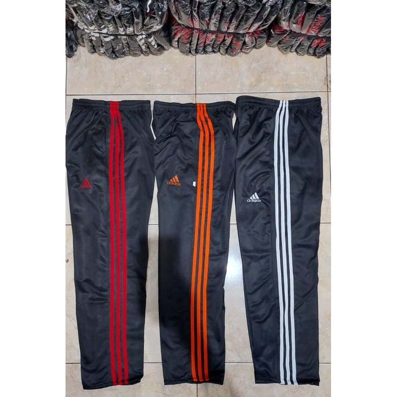 Celana Training Adidas pria wanita salur tiga
