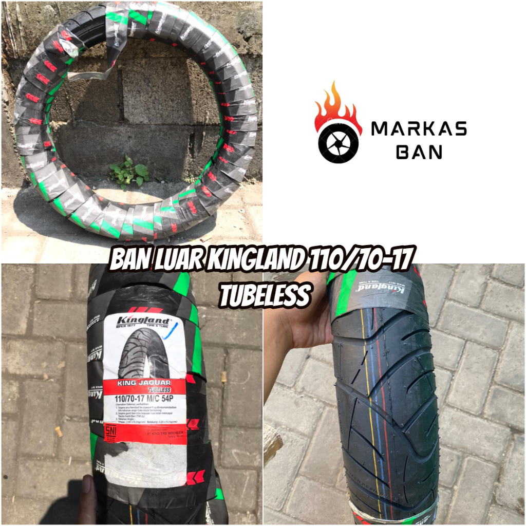 BAN LUAR KINGLAND 110/70-17 BAN MOTOR RING 17 TUBELESS || BAN LUAR KINGLAND 110/70-17 TUBELESS