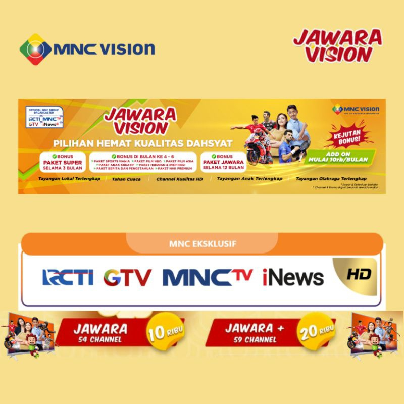 Paket Jawara Mnc Vision Jawara &amp; Jawara +