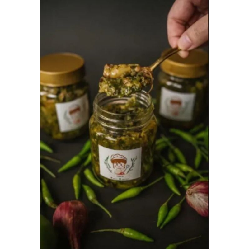 

Sambal cumi cabe ijo 200gram