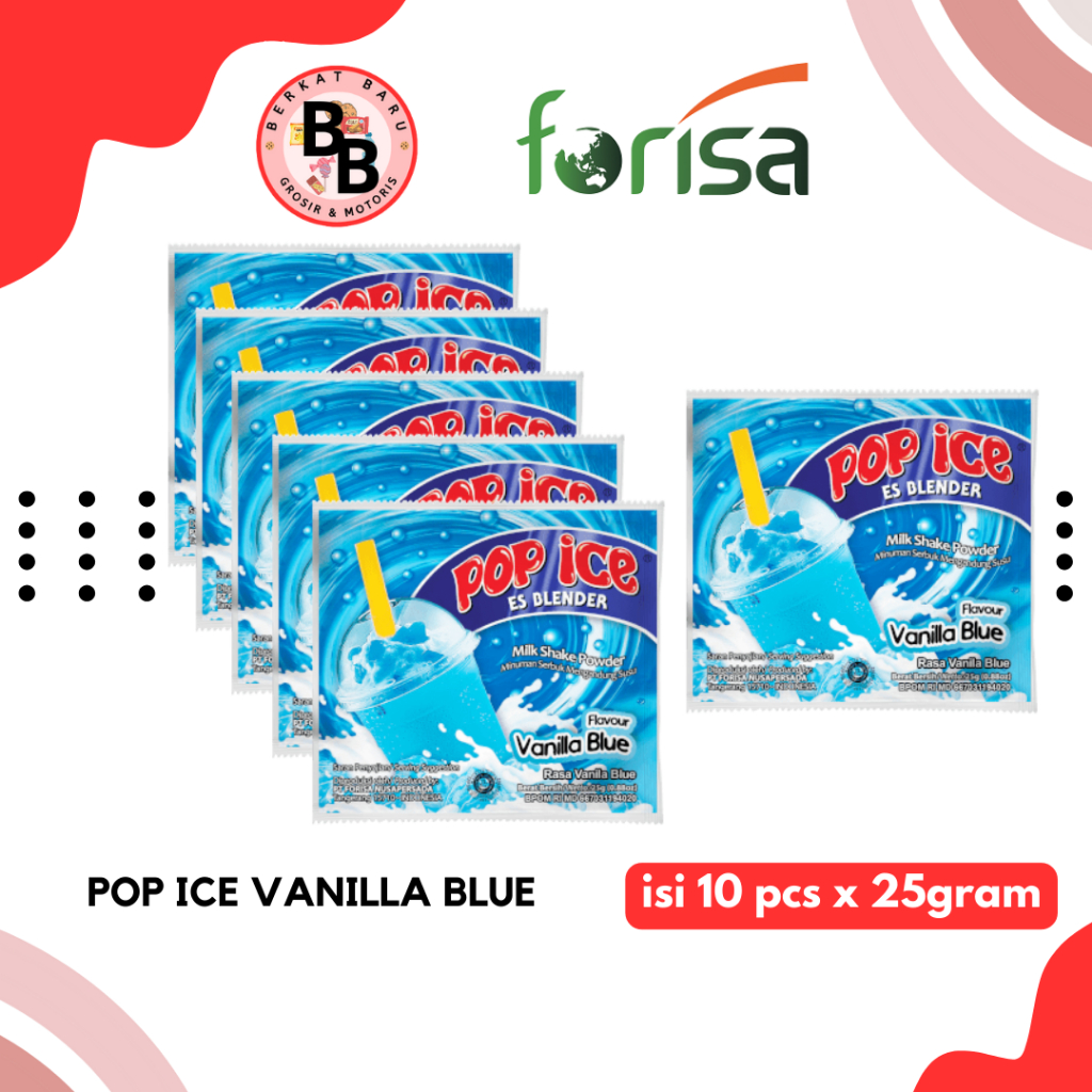 

[BB SNACK] POP ICE MILKSHAKE POWDER FRUIT SERIES 25GRAM (1 RTG ISI 10PCS)
