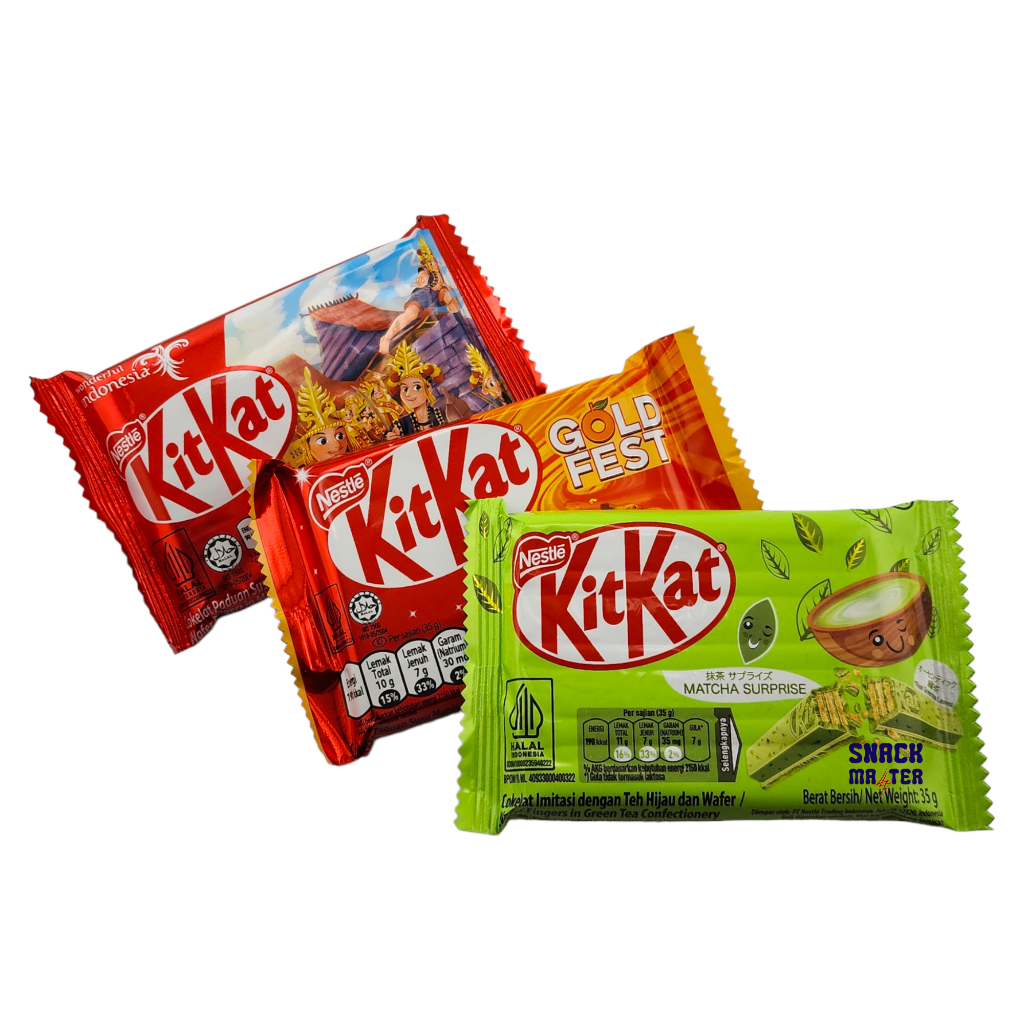 

Kitkat 4F Wafer Cokelat - Netto 35 gr