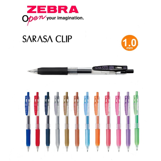 

Pulpen Zebra Sarasa Clip 0.7 mm dan 1.0 mm