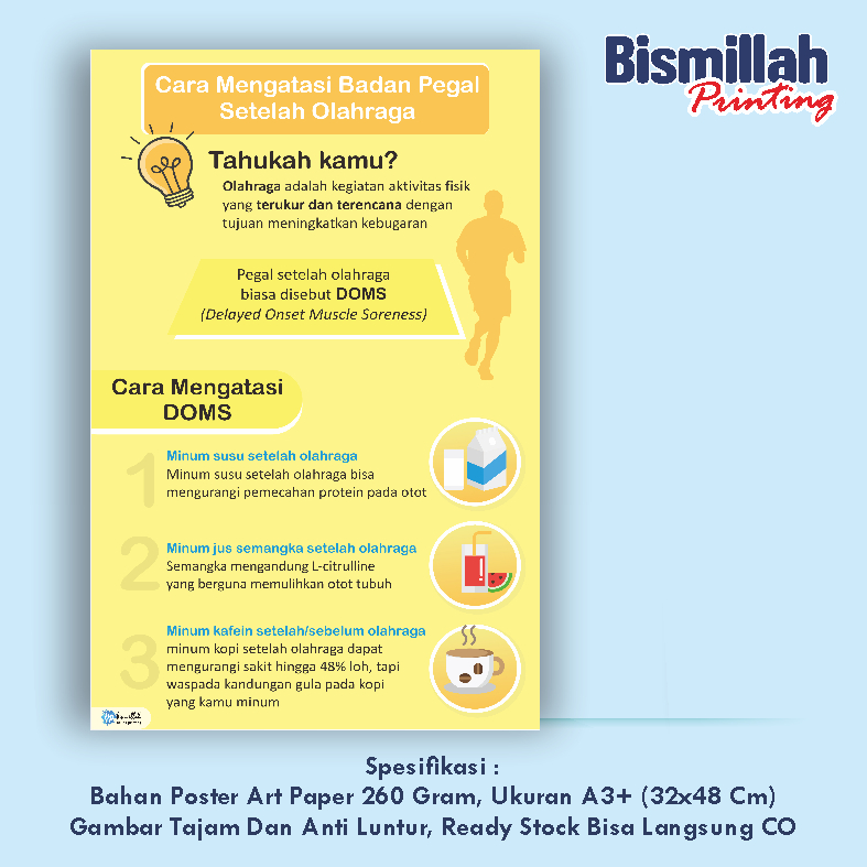 

Poster Kesehatan Cara Mengatasi Badan Pegal Setelah Olahraga