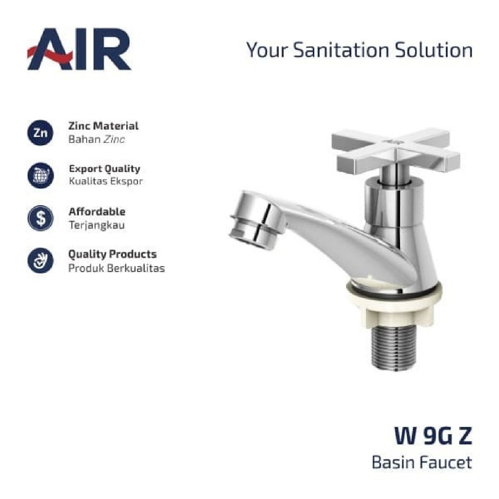 Kran air wastafel AER W9GZ