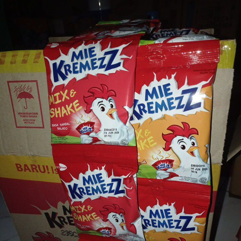 

Mie Kremezz Mix & Shake Renceng @16 gram_isi 10 bks