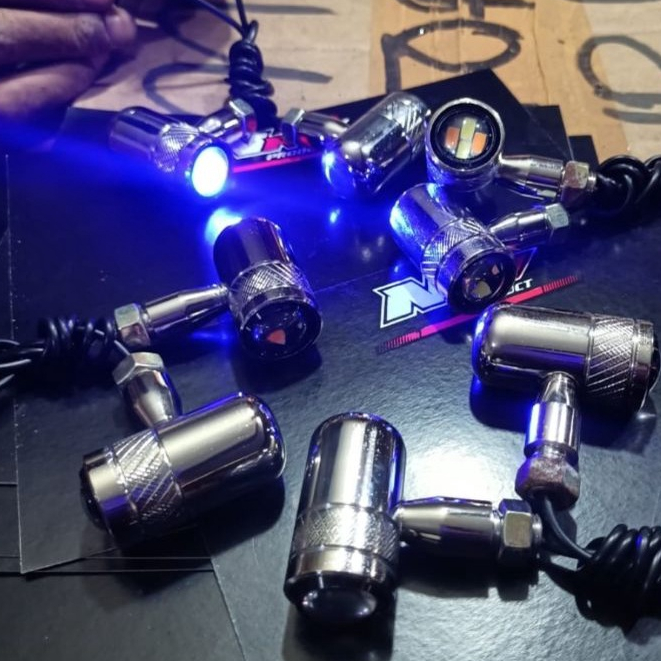 Lampu Sein Besi LED Motif Tali Air Lampu Sen RIting Reteng DOP LED Motif Ulir