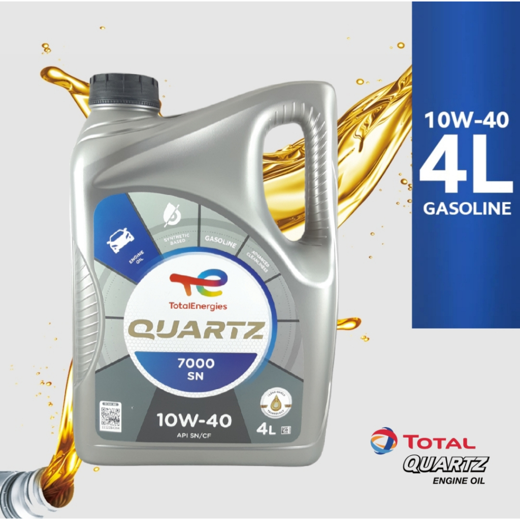 Oli IDEMITSU dan TOTAL QUARTZ 7000 10W-40 10W40 GALON