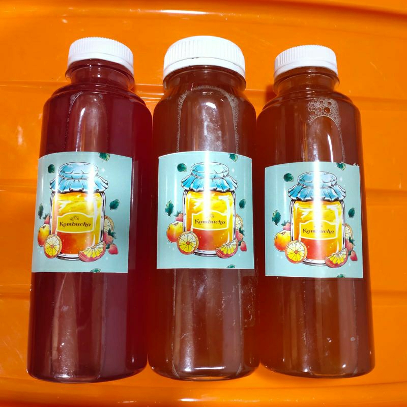 

KOMBUCHA MINUMAN PROBIOTIK TEH FERMENTASI 250ML HOME MADE 100%HALAL