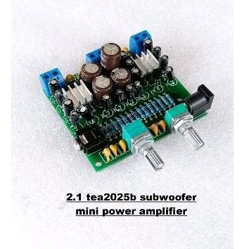 mini power amplifier TEA2025b 2.1 subwoofer 12v minus