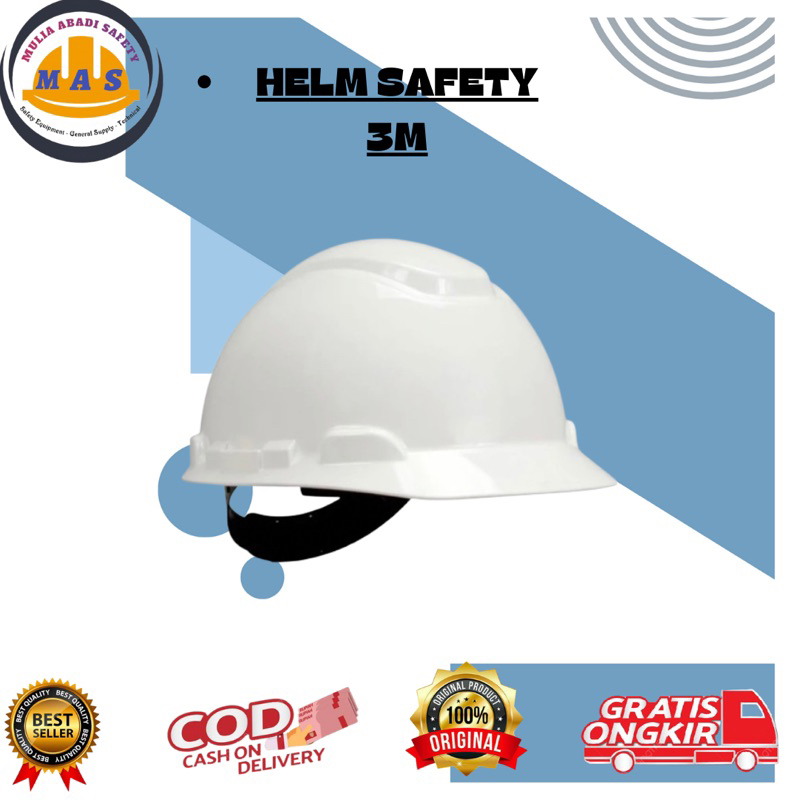 Helm Safety 3M Hard / Helm Pelindung 3M / Pelindung Kepala Safety 3M / Safety Helmet 3M
