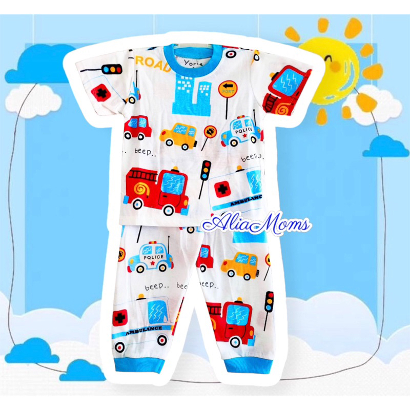 SETELAN BAJU TIDUR ANAK LAKI LAKI/ SETELAN ANAK COWOK / BAJU ANAK FULL PRINT / KAOS ANAK COWOK / KAO