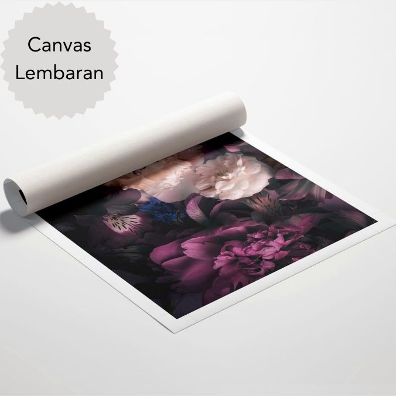 CETAK FOTO KANVAS LEMBARAN (BAHAN KANVAS ASLI)