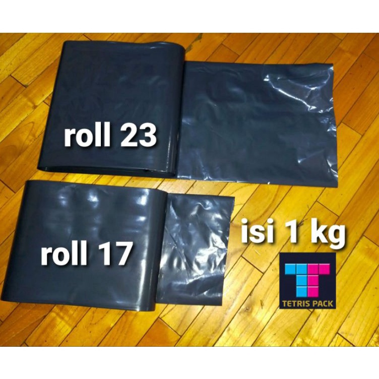 

Ready Stok plastik packing hitam roll kwalitas super Bestseller