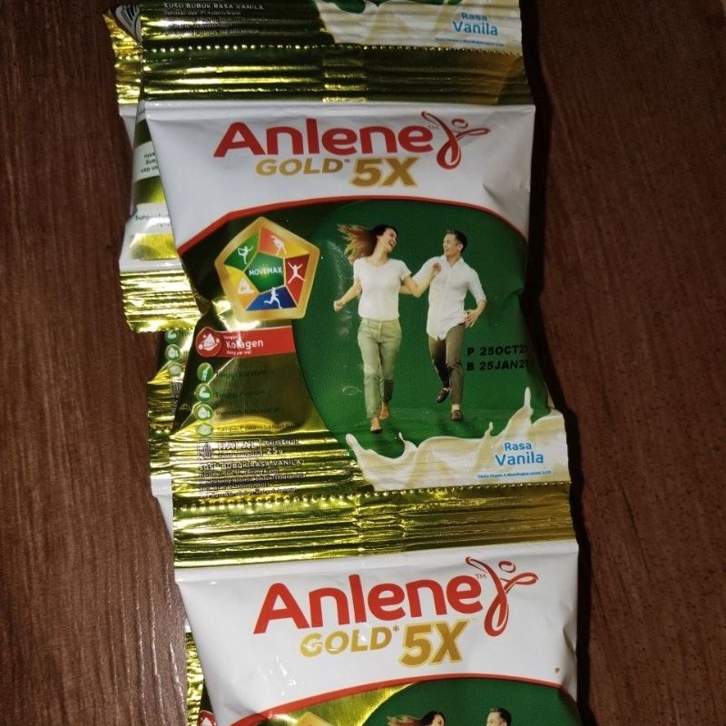 

Anlene sachet gold Cokelat dan vanila Susu Bubuk - Nutrisi Tulang, Sendi, dan Otot kemasan sachet