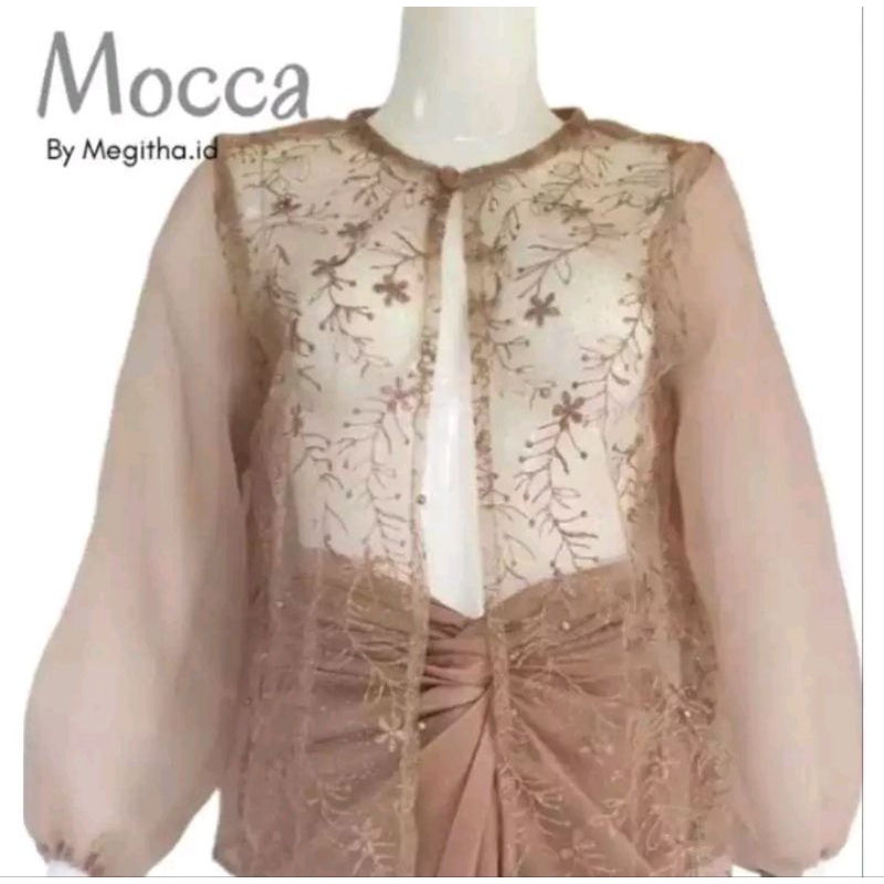 Outer Organza Crop mix Tile Brukat mutiara Kondangan