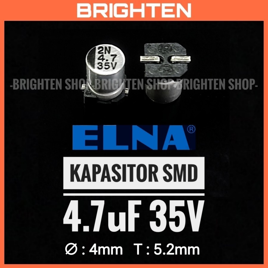 ELNA Kapasitor solid SMD 4.7uF 35V DC