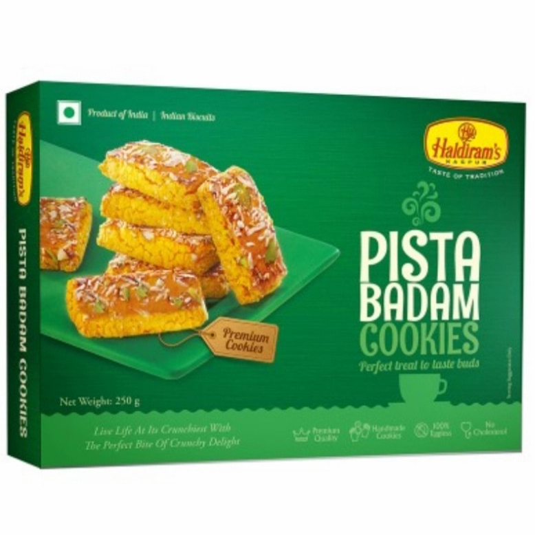 

PISTA BADAM COOKIES HALDIRAM'S 250G / Biscuit