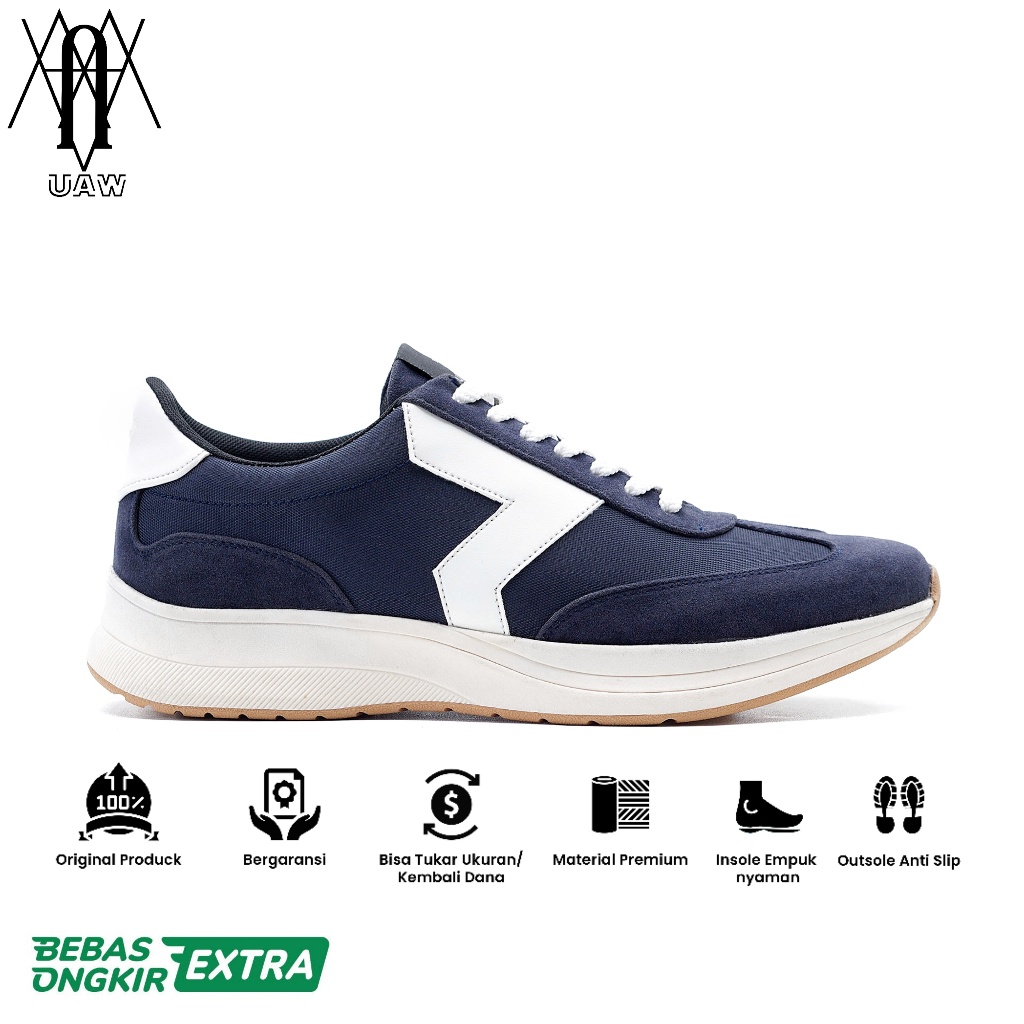 REYL MAN x RP ORIGINAL - Sepatu ReylMan Luck Navy | Sepatu Sneakers Original | Sporty Running Sport
