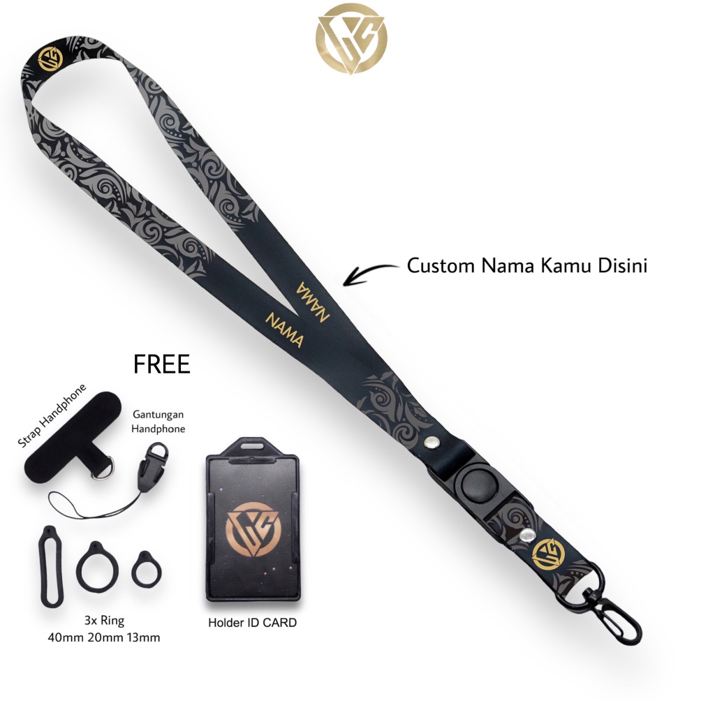 

B71 Lanyard Craft Nama Batik Series Various Size Original