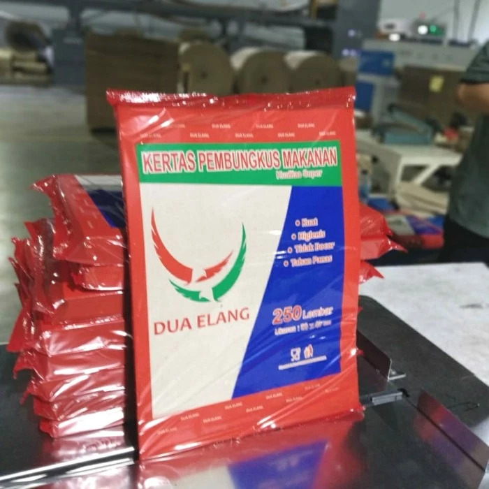 COD HLP Kertas Nasi Coklat Cap Dua Elang isi 250 / Kertas Coklat / Kertas Bungkus / Kertas Minyak Ca