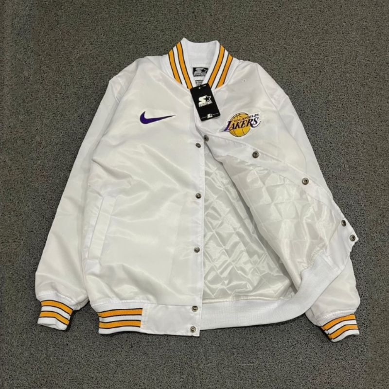 Jaket varsity Lakers - Jaket varsty Lakers New unisex full tag label