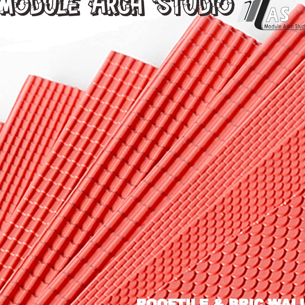 Cuma hari iniE9q4P Maket Genteng Plastik A4  Maket Dinding Bata A4  Genteng Maket