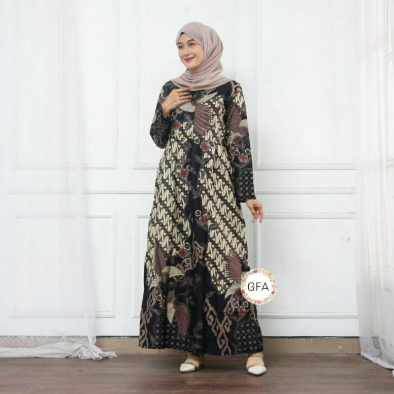 Gamis Batik Jumbo Size Ld150