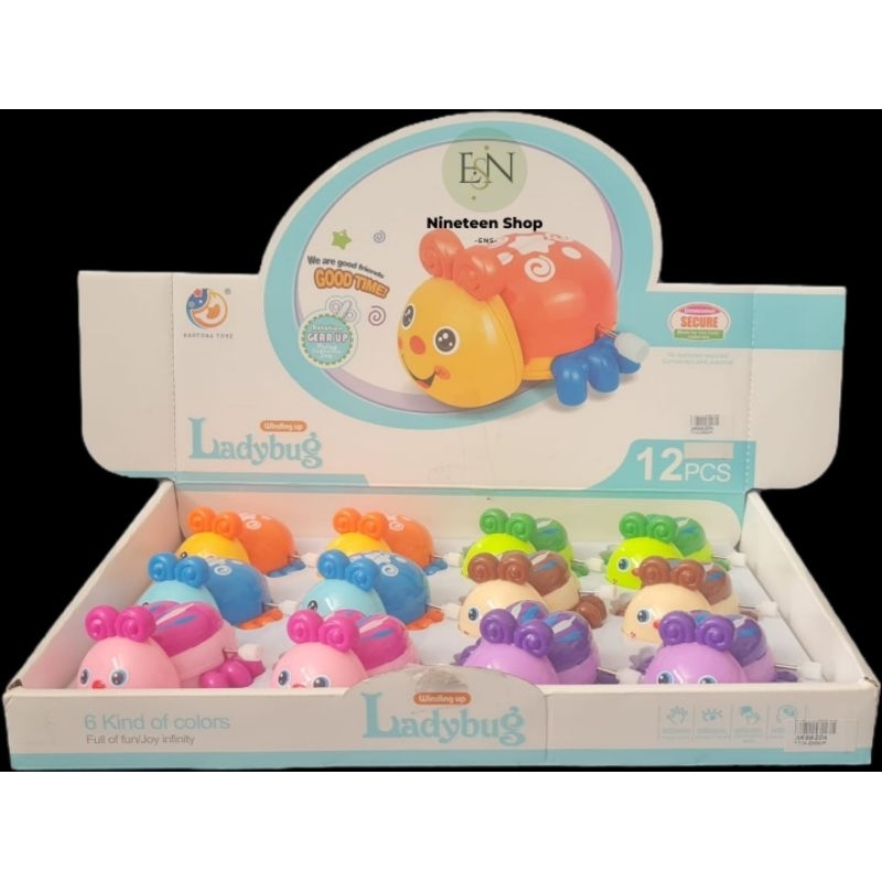 MAINAN ANAK LADYBUG / MAINAN BENTUK KUMBANG BERJALAN / LADYBUG