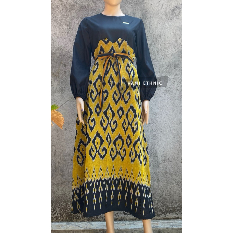 couple tenun - couple baju tenun - gamis tenun  - gamis modern - gamis wanita