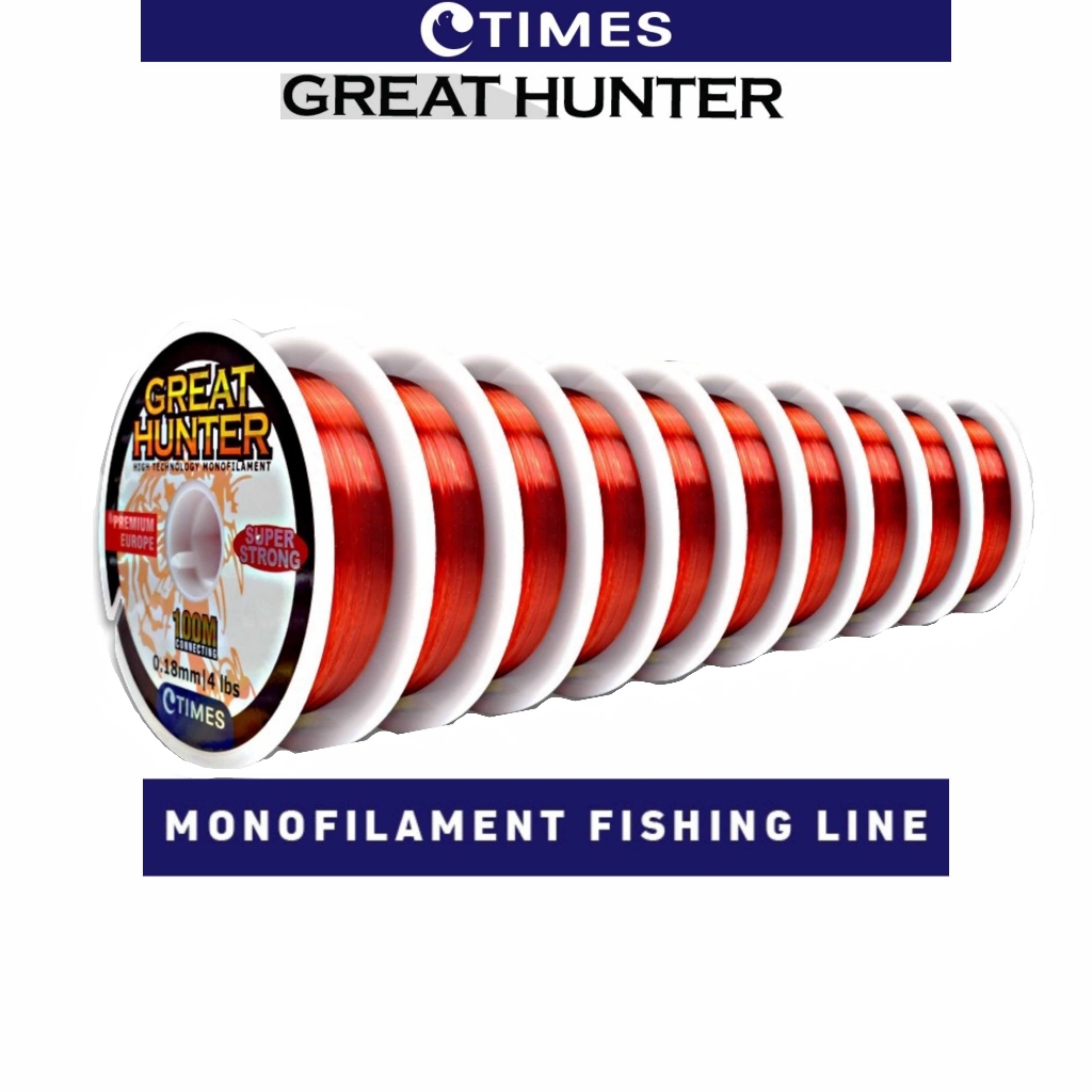 Senar Nylon Times Great Hunter 100M Conecting 0.18mm
