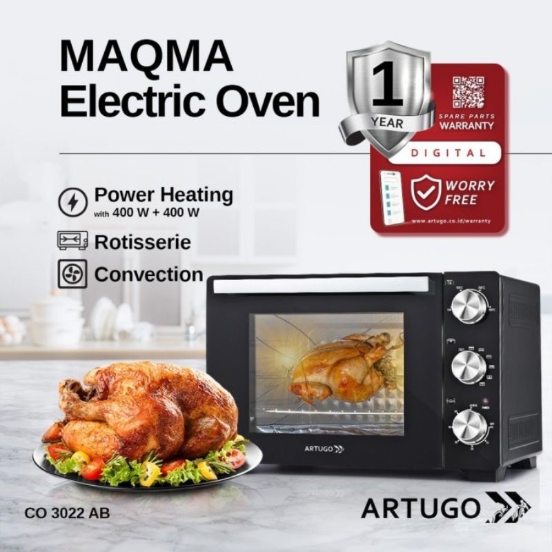 Electric Oven Artugo MAQ-MA" CO 3022 AB 30 Liter