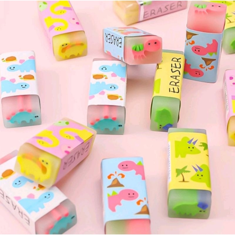 

Penghapus pensil karakter motif kartun lucu Alat tulis penghapus Karet Eraser Pencil Warna