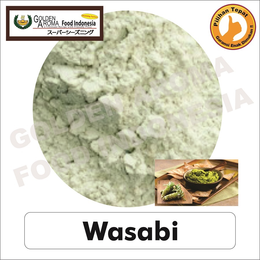 

Wasabi Bubuk Powder Asli 50 gr Halus Real Jepang Halal Murni Pedas 50gr Enak Snack Sushi Rempah