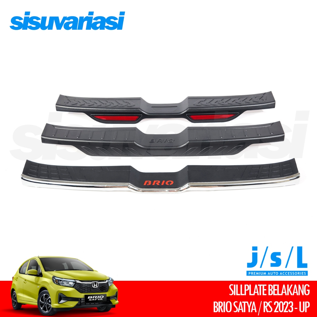 Brio RS Satya 2023 2024 2025 Aksesoris JSL Sill Plate Sillplate Pintu Bagasi Belakang