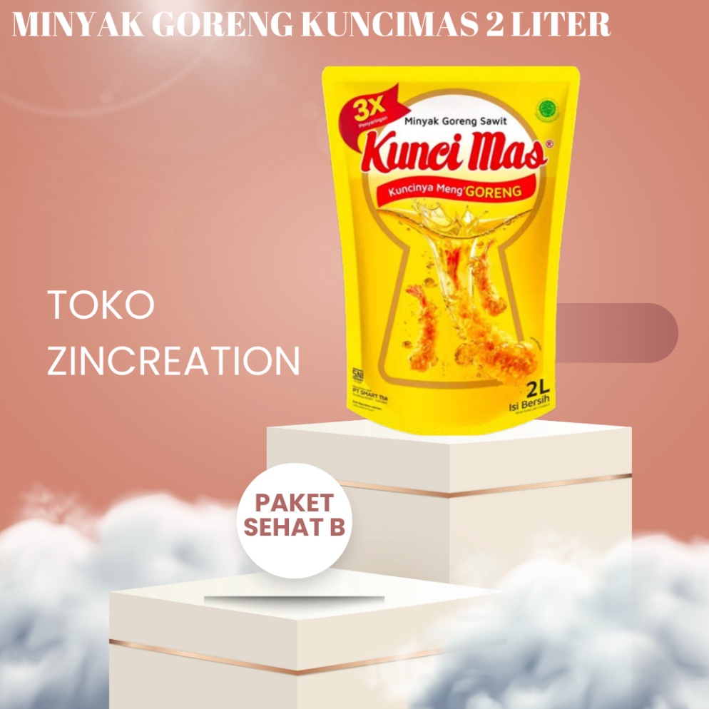 

I36 Minyak goreng Kunci mas kemasan 2 liter pouch 216