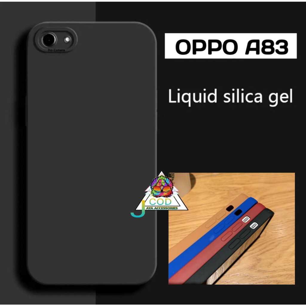 Case OPPO A83 Softcase Macaron Polos Pelindung Camera Sampul Silikon Lembut karet