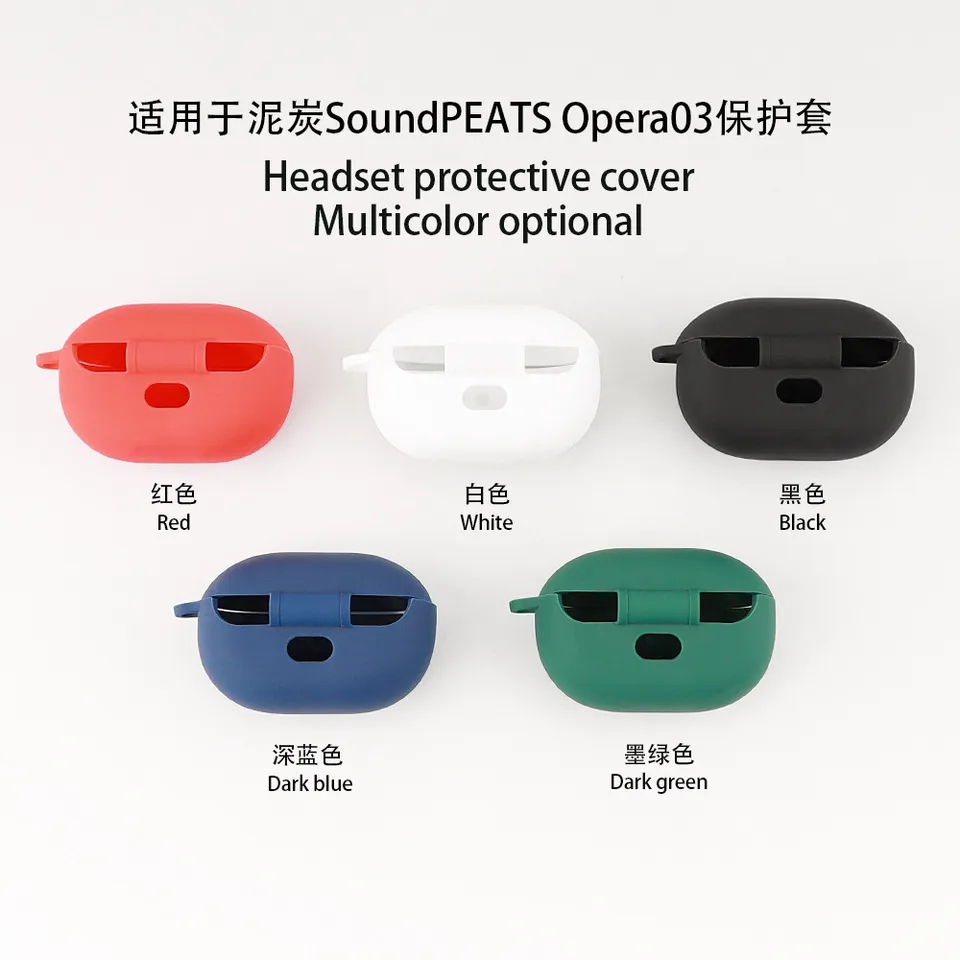 Case Casing Cover Silicone SoundPEATS Opera03 / Opera03 HS + Carabiner