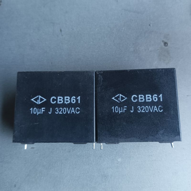 KEPASITOR CBB61 10UF J 320VAC P:4,1CM T:3,7CM L:2,7CM