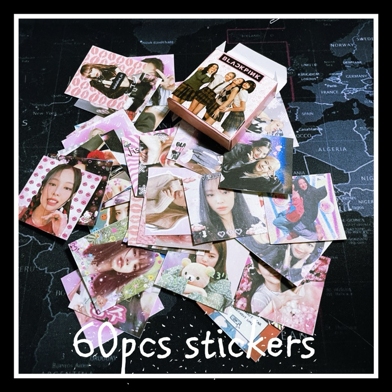 (60 PCS) Sticker Sellkor KPOP Aesthetic Mail Sticker Freebies blackpink nct newjeans FREE BOX