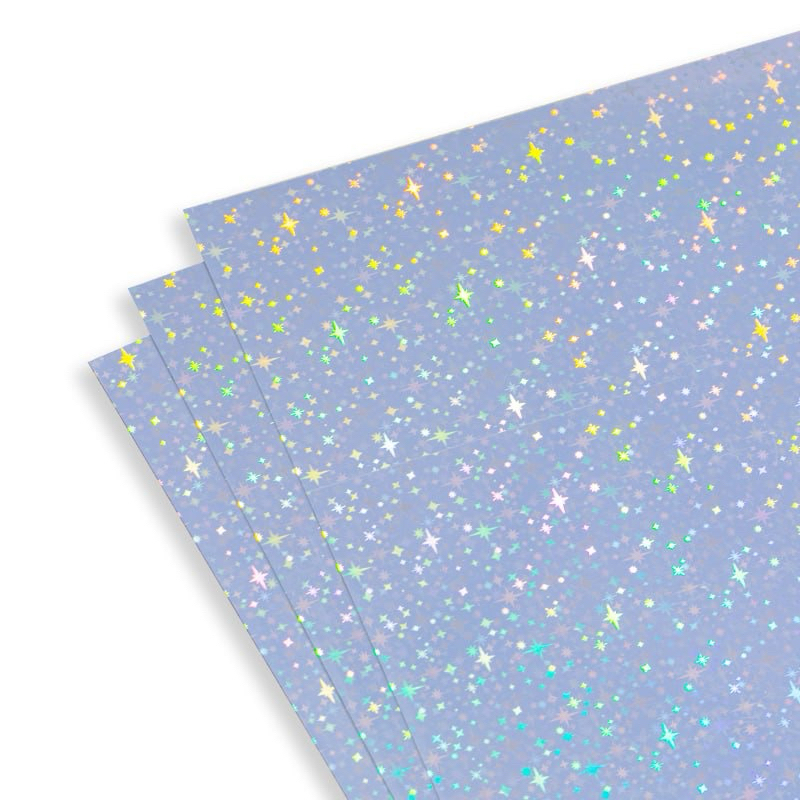 

Stiker Transparant Hologram Starry Pattern, Waterproof 5 lbr