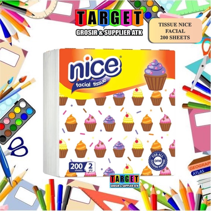 TISSUE NICE 200 LEMBAR FACIAL / TISUE WAJAH KECIL POP UP / TISU KOTAK